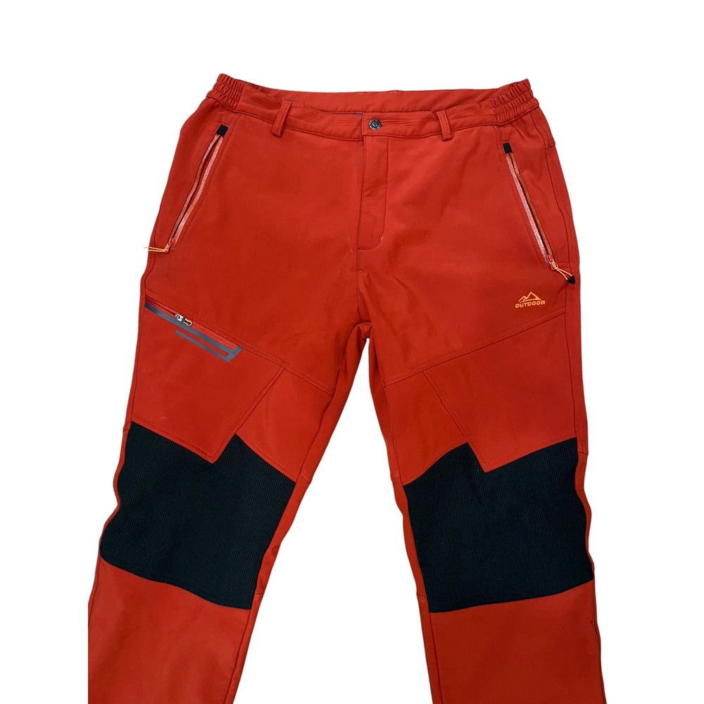Outdoor Snow Pants Fleece Lined Softshell Ski Winter Thermal Gorpcore 38x31 - Picture 6 of 9